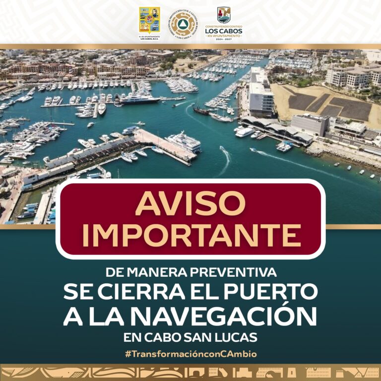 AVISO CIERRE PUERTO A LA NAVEGACIÓN CSL